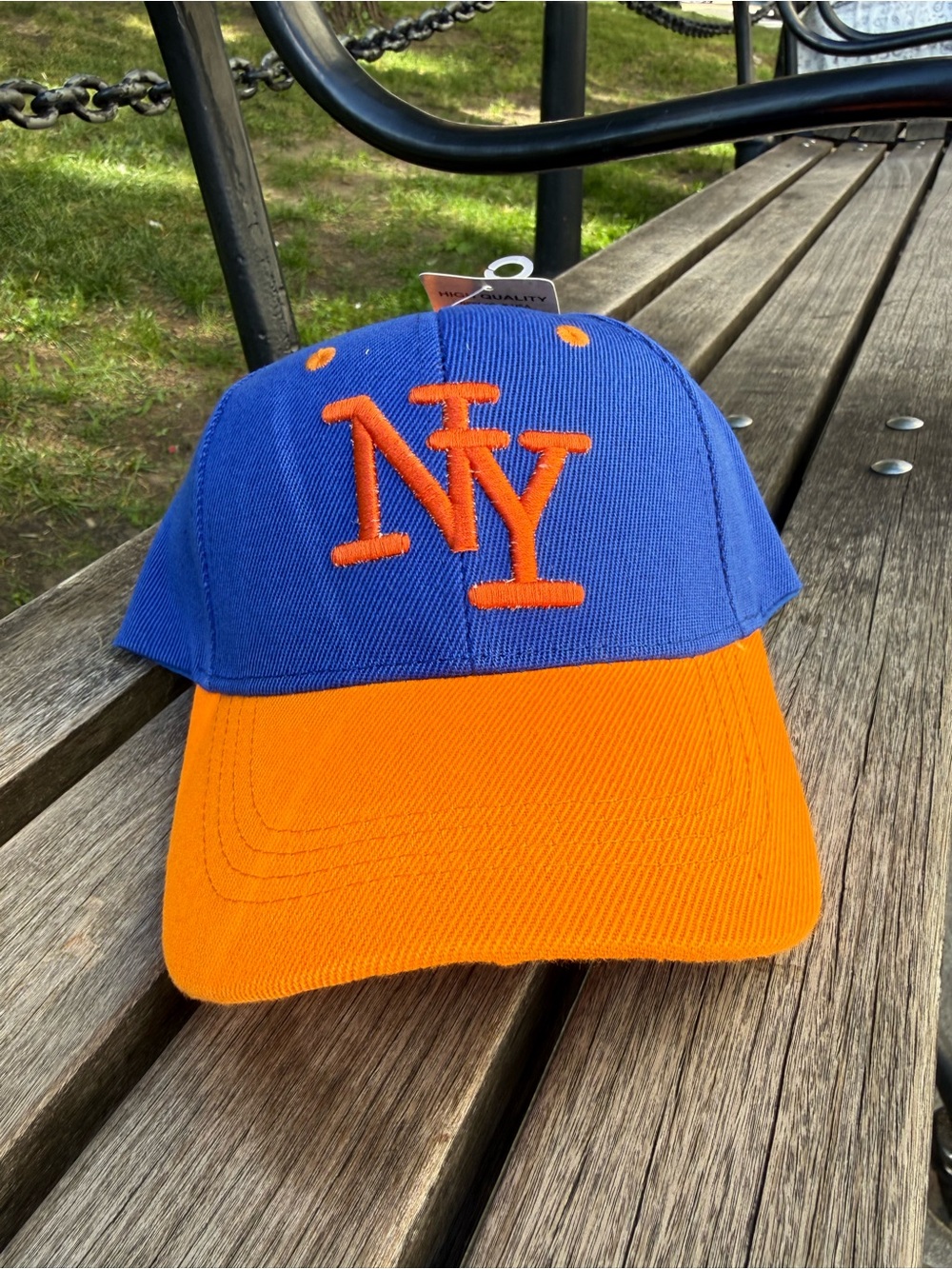 NWT Blue and Orange NY Small Baseball Cap